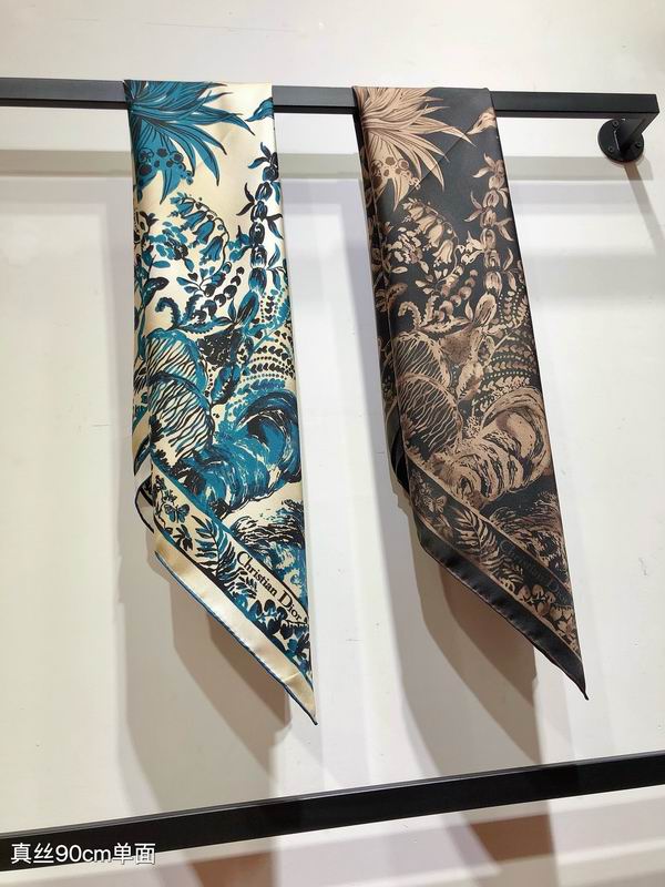 Dior silk scarf 90X90cm E02